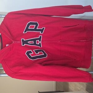 GAP Kids Bold Red Zip-Up Hoodie